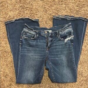 Rockin C Women's Blue Distressed Jeans